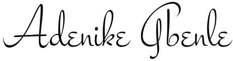 Dr. Adenike Gbenle Signature